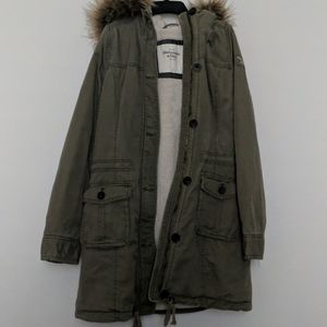 Abercrombie Parka Jacket Sherpa Coat